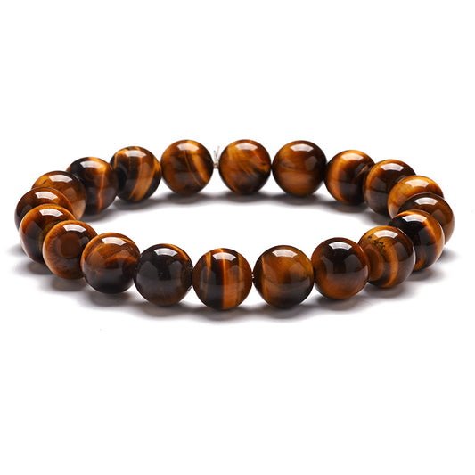 Natural Tiger Eye Bracelet with S925 Silver Jewelry