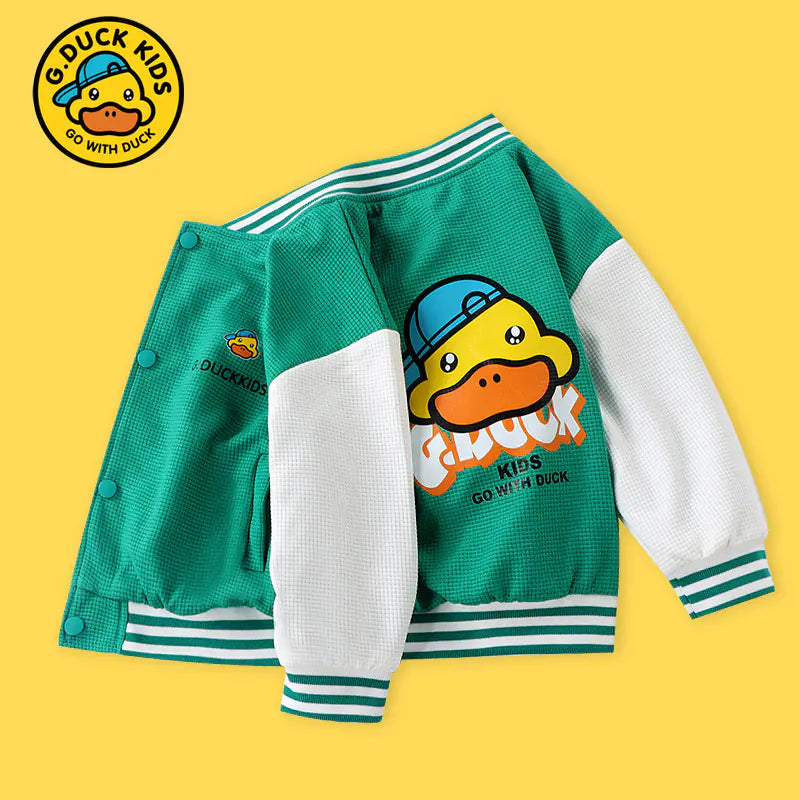 Kid's Haro Yellow Duck Trendy Baseball Jacket