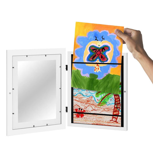 Kids' Art Display Frame with Storage Box