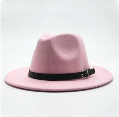 Jazz Hat, Wool Hat, Top Hat, Flat Brim Hat