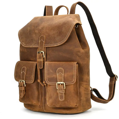 Women's Leather Backpack for Leisure Travel