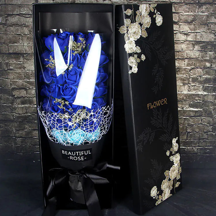 Soap Flower Bouquet with 33 Roses - Gift Box
