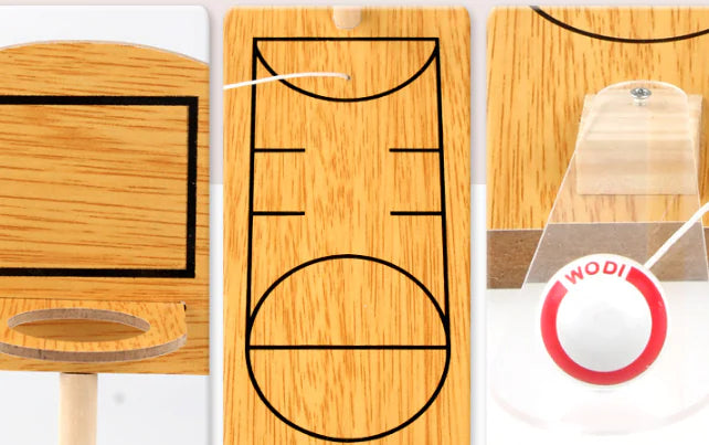 Compact Wooden Desk Game Combo