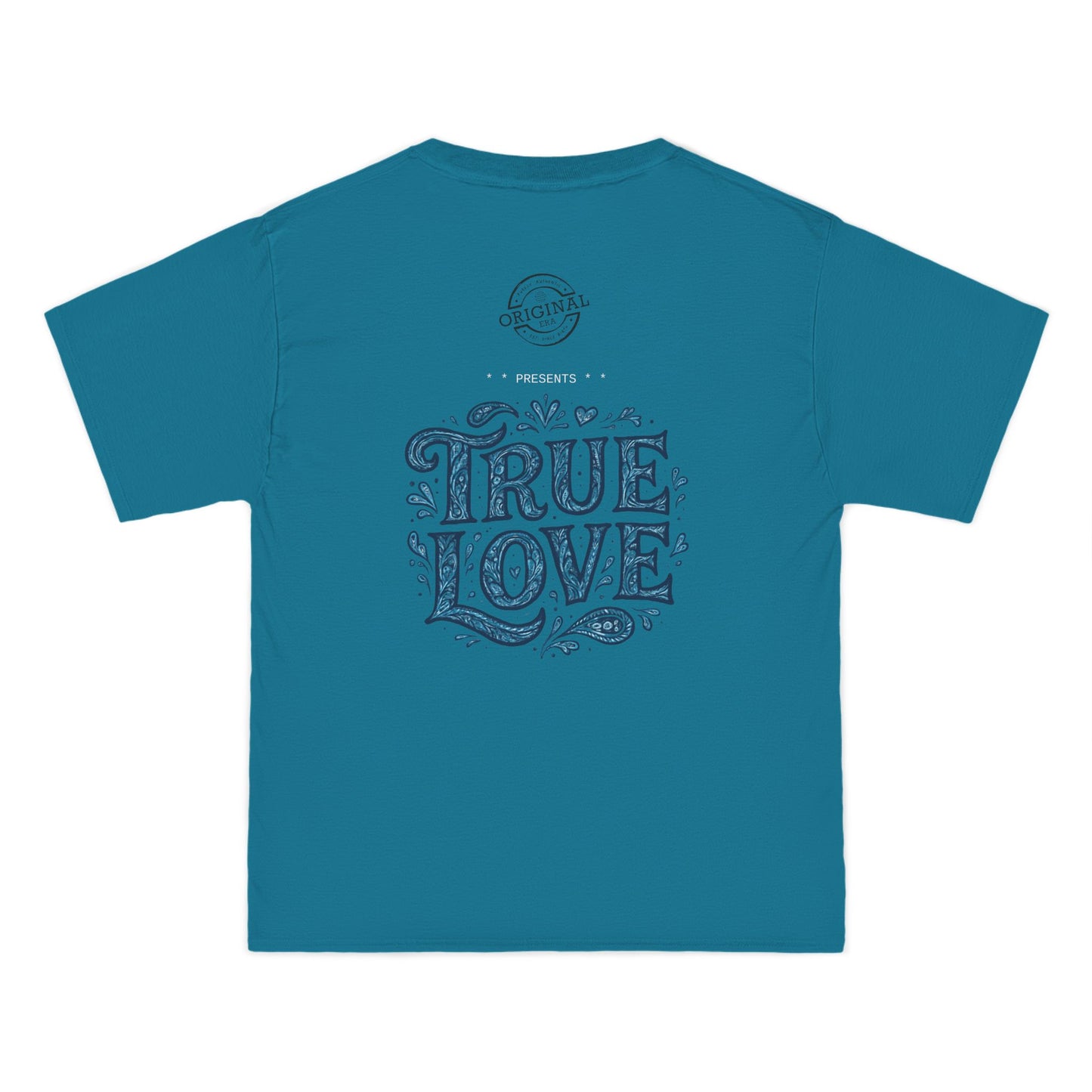 Soulful True Love Portrait T-Shirt — Romantic Couple Graphic Tee