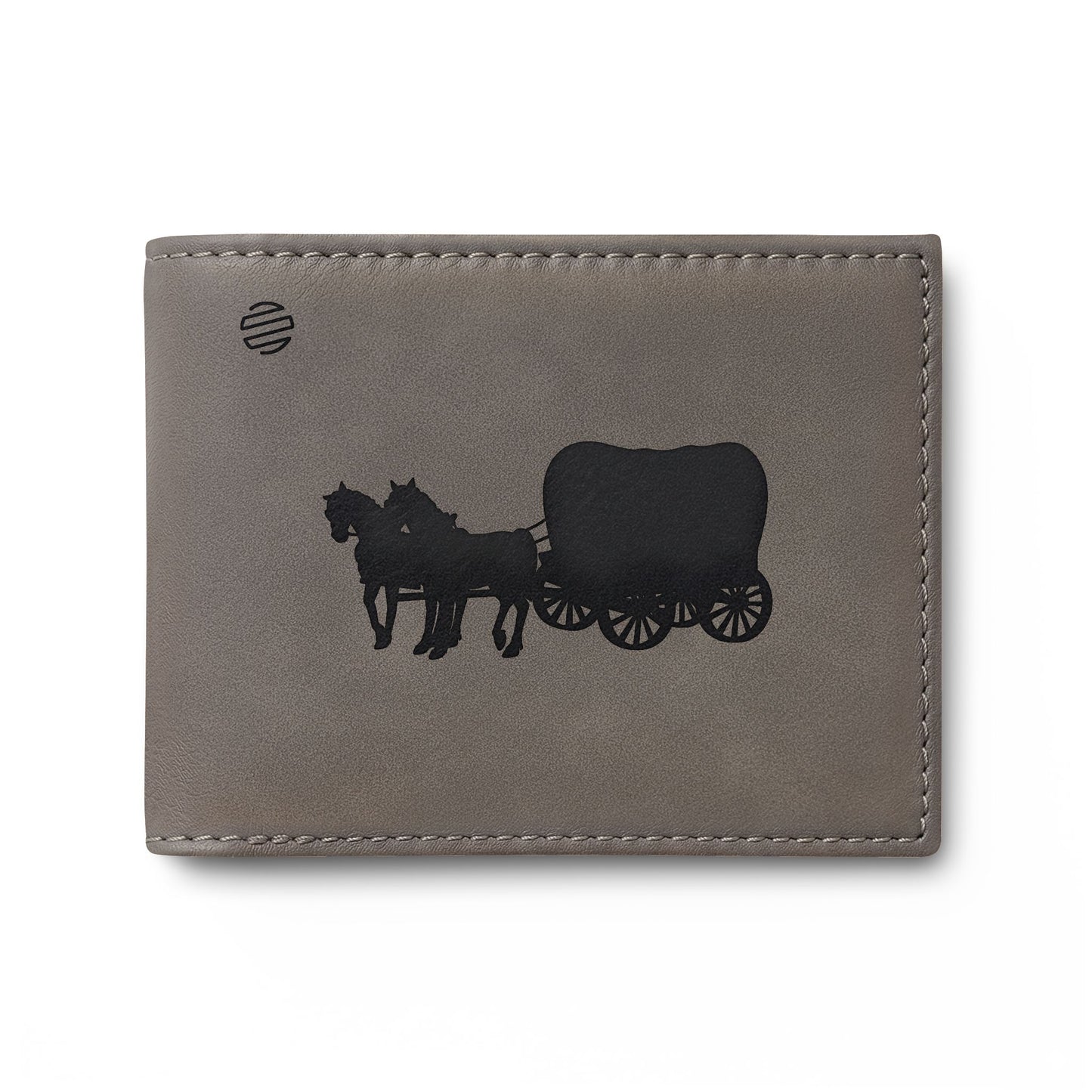 Covered Wagon Silhouette Bi-Fold Wallet