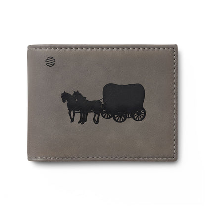 Covered Wagon Silhouette Bi-Fold Wallet