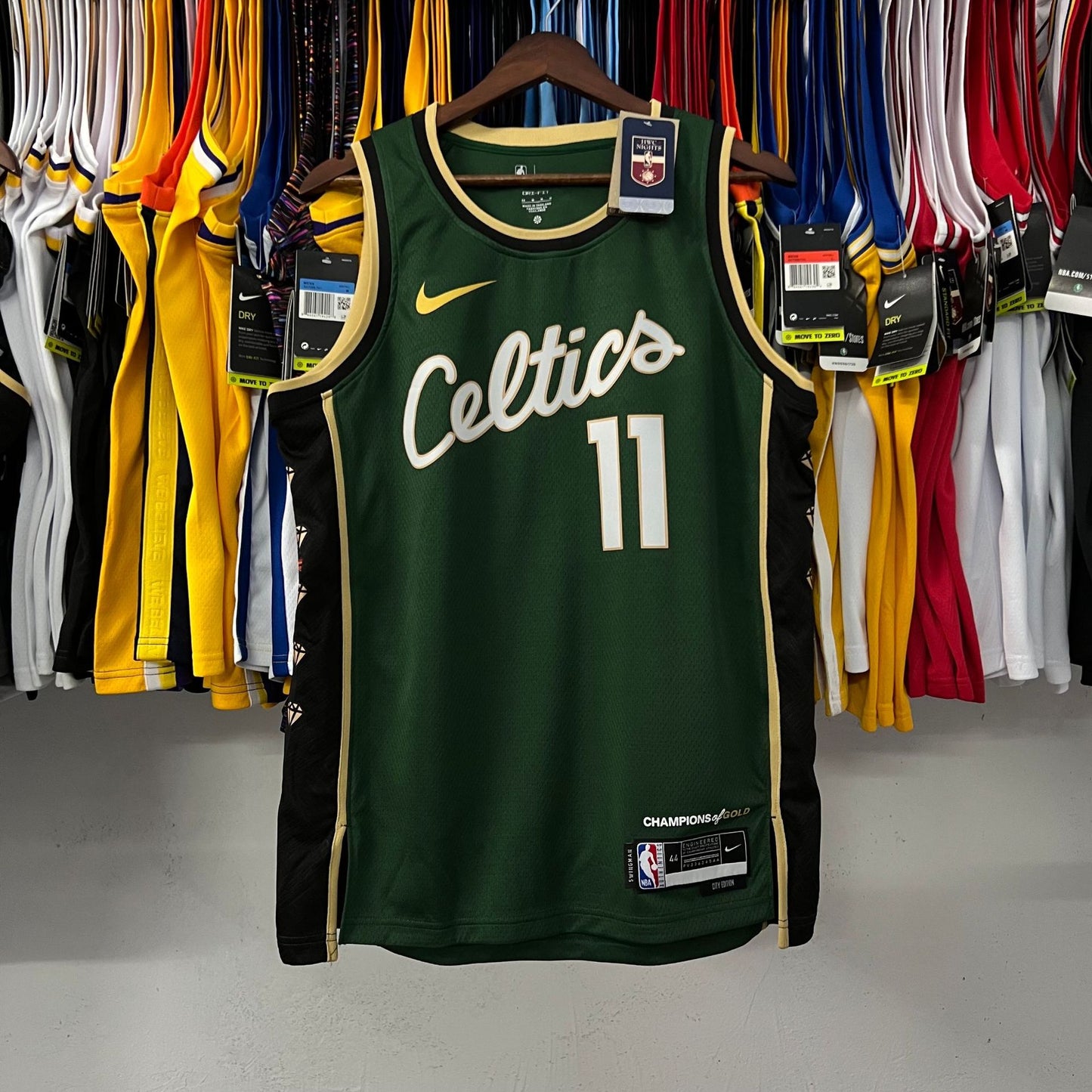 NBA 23 Celtics City Edition Jersey: Irving, Brown, Tatum