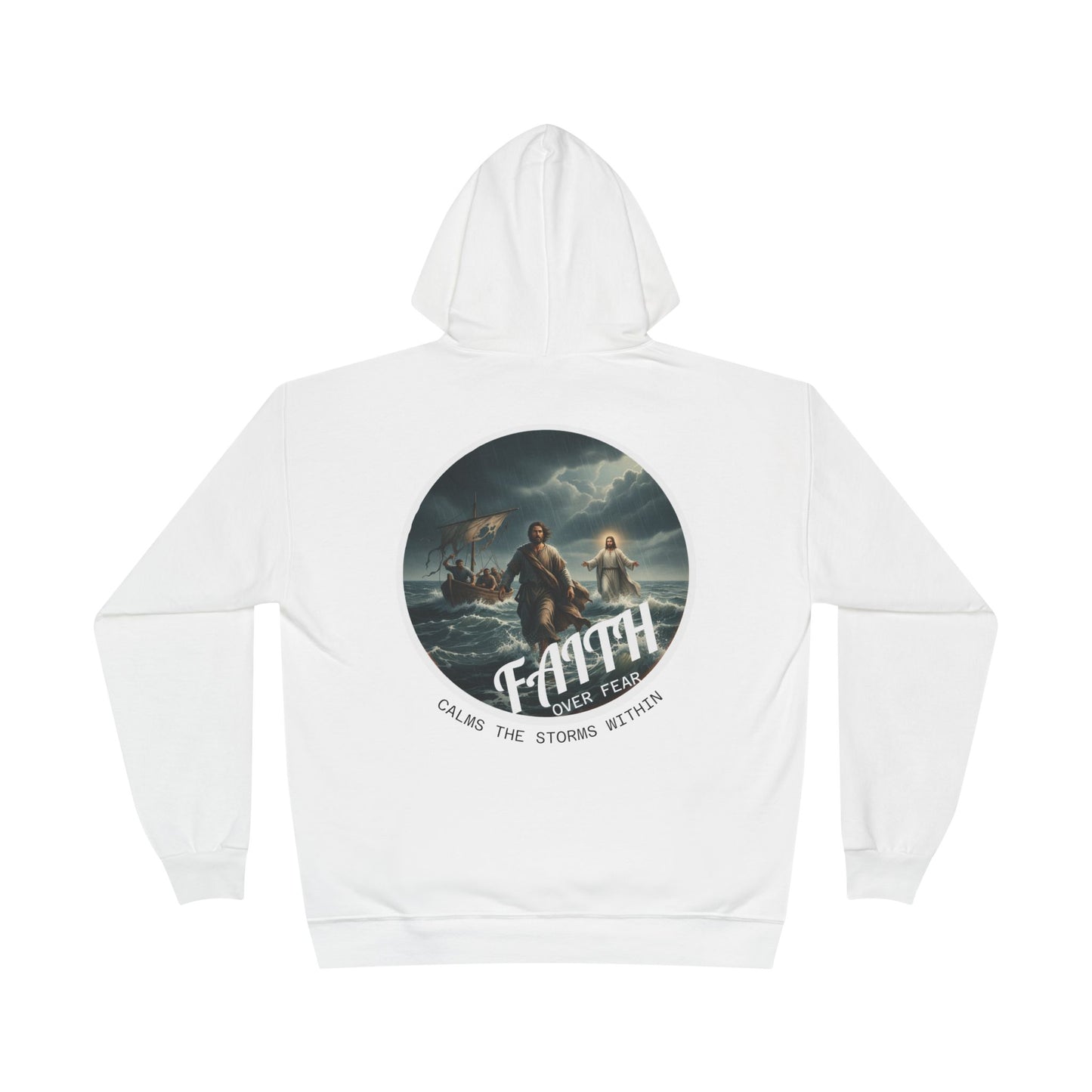 Faith Storm Graphic Hoodie — Inspirational Christian Pullover