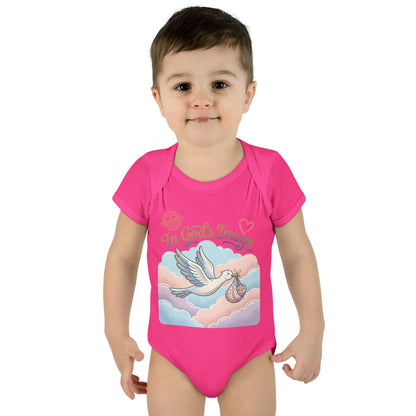 Infant Bodysuit — "In God's Image" Stork Baby Onesie