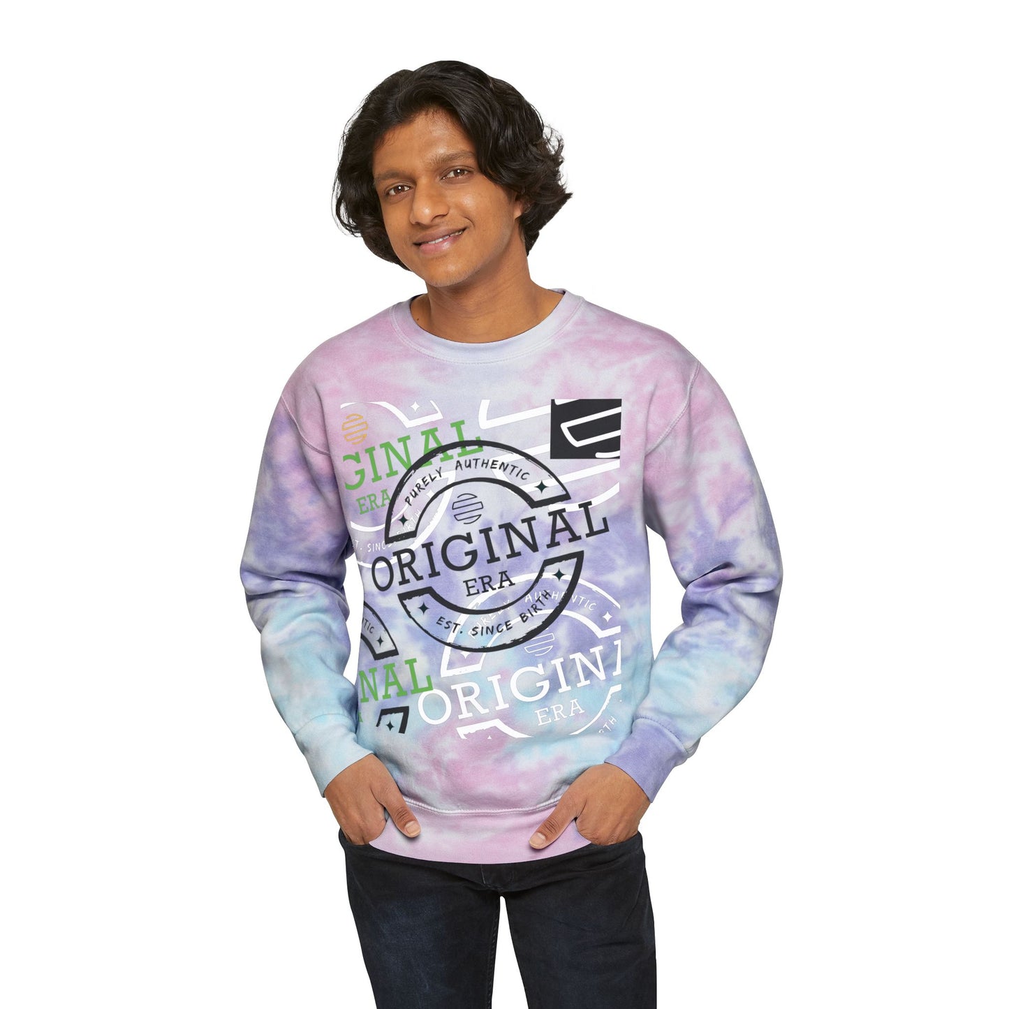 Original Era Collage Unisex Tie-Dye Sweatshirt