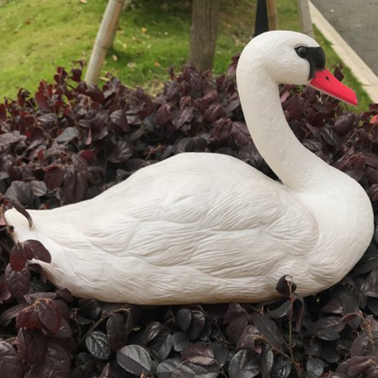 Plastic White Swan, Canadian Goose, Snow Goose Decor