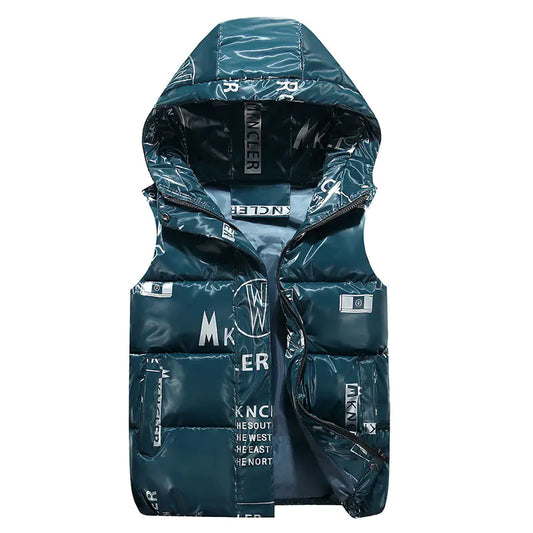 Autumn Winter W Print Cotton Vest for Kids