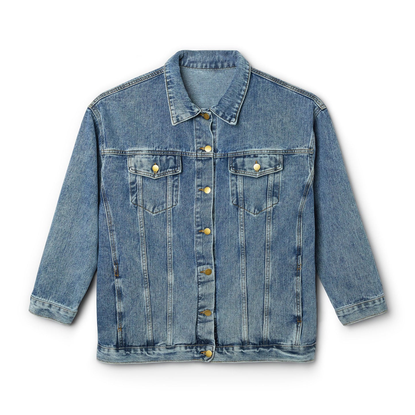 Denim Jacket — 'Armour of God' Patch Back Statement Jacket