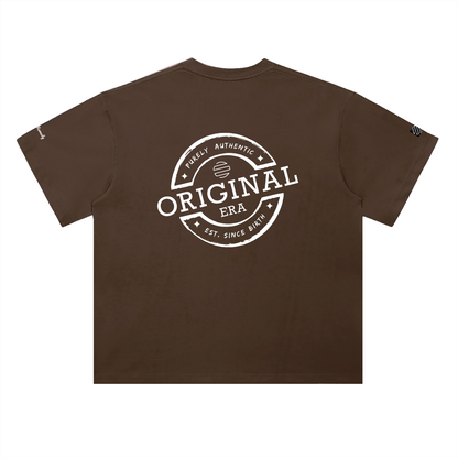 Retro Drive In Snack Bar Heavyweight Drop Shoulder Cotton T-Shirt
