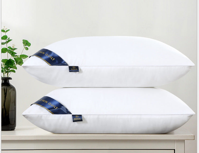 Thickened Velvet Feather Pillow - Machine Washable Core