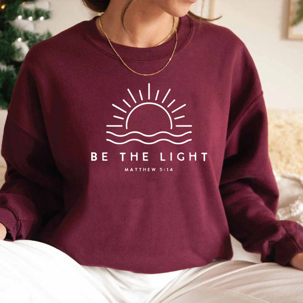 Women's Fleece-lined Crew Neck Sweater