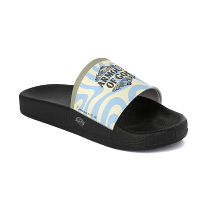 'Armour of God' Retro Wave Women's Slide Sandals