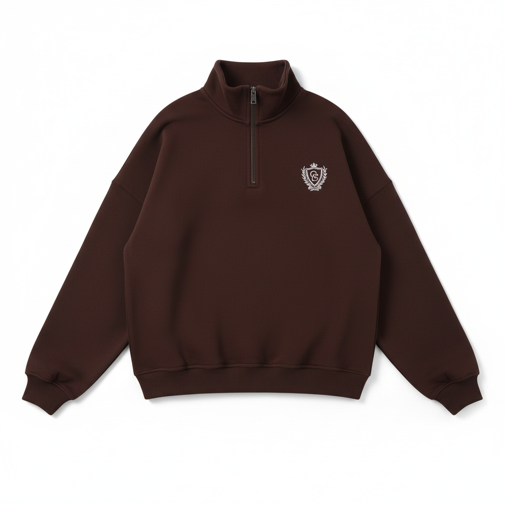 Comfortable Letter Crew Neck Terry Sweater