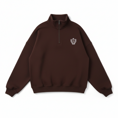 Comfortable Letter Crew Neck Terry Sweater