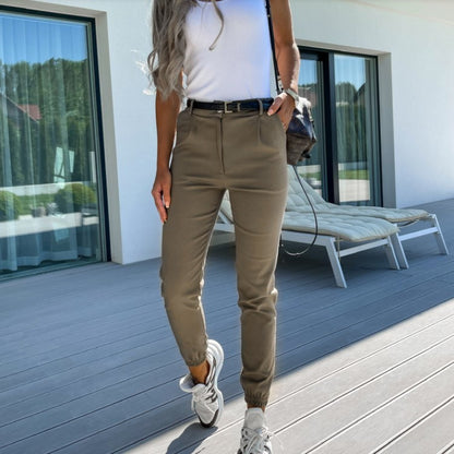 Women's Casual Cropped Trousers