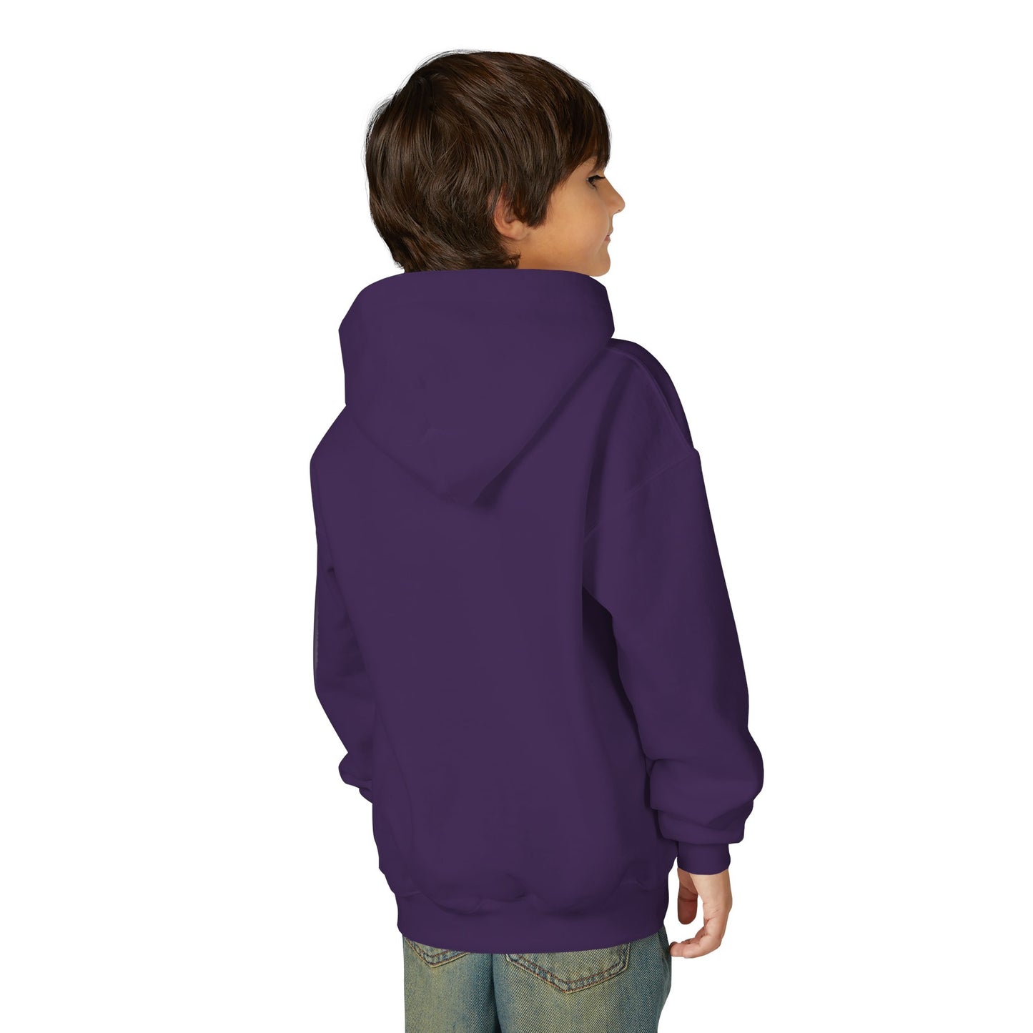 Youth Hoodie — Earth Floral Heart Graphic Kids Sweatshirt