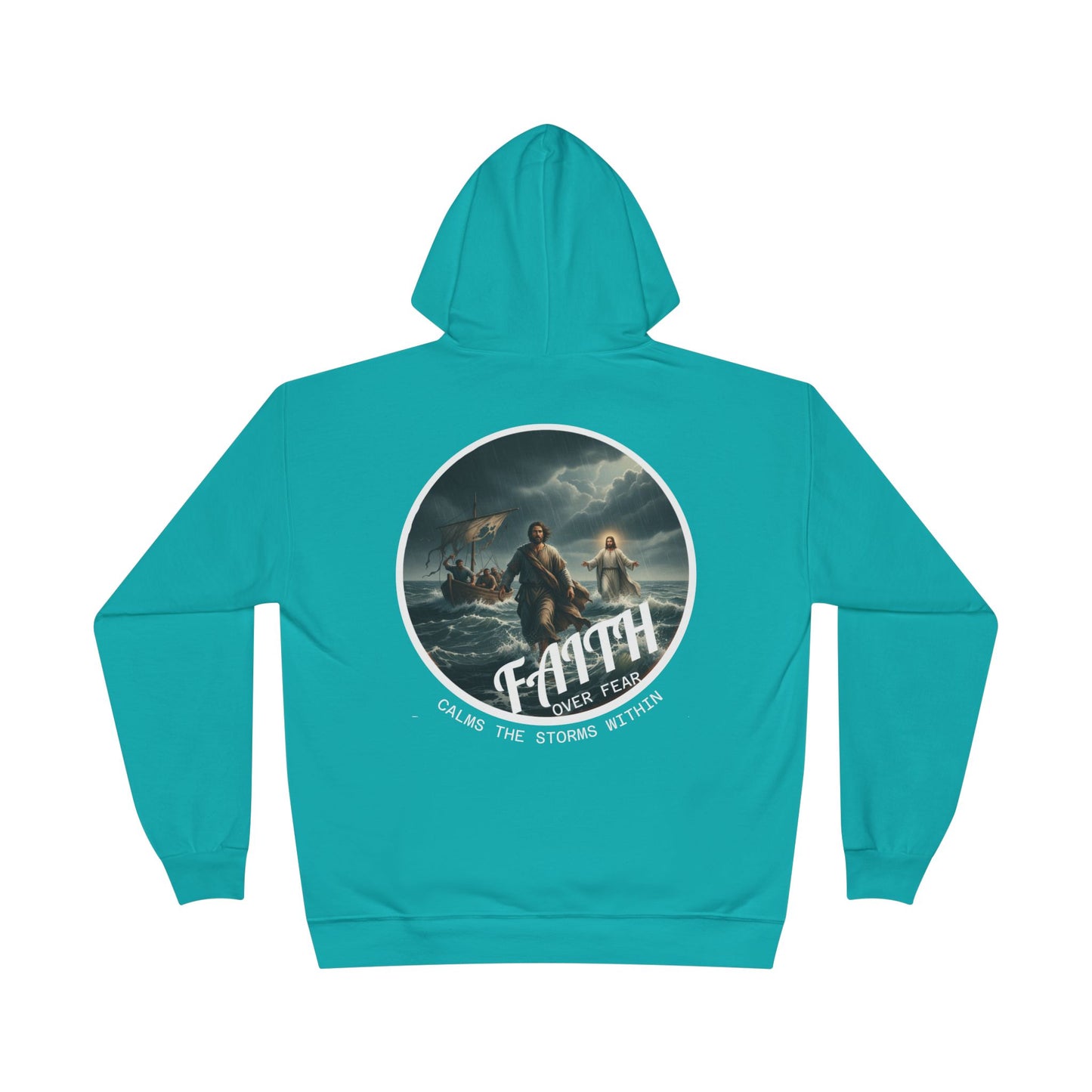 Faith Storm Graphic Hoodie — Inspirational Christian Pullover
