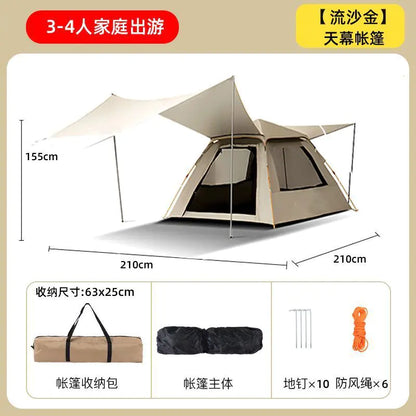 Winter Camping Tent for 5-8 People, Waterproof Set