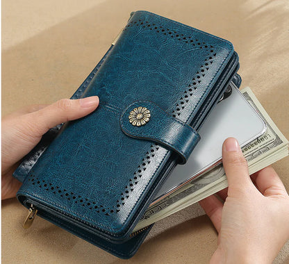 Soft Leather Long Wallet for Ladies