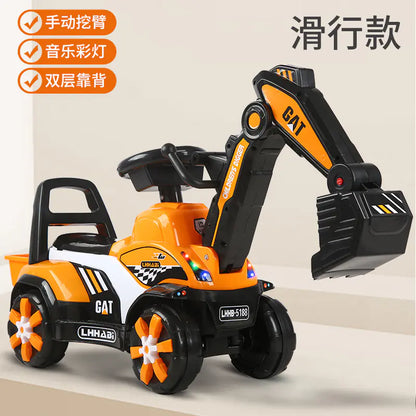 Electric Excavator Toy for Kids Aged 1-3 Years