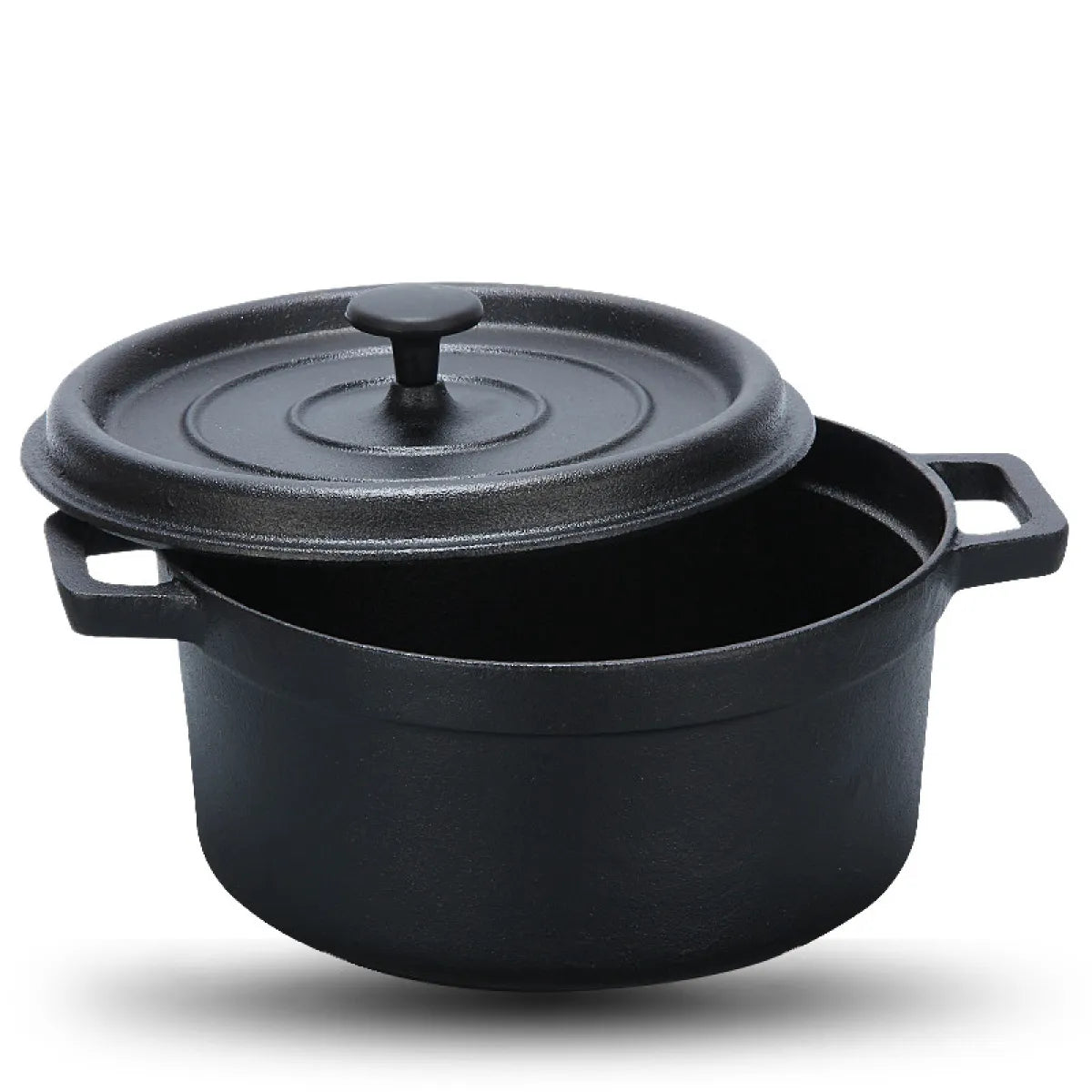 Classic 30CM Dual-Handle Cast Iron Soup Pot