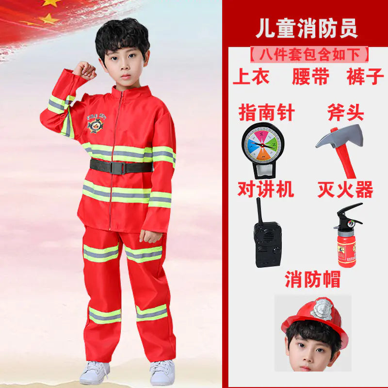 Firefighter Hero Costume for Kids