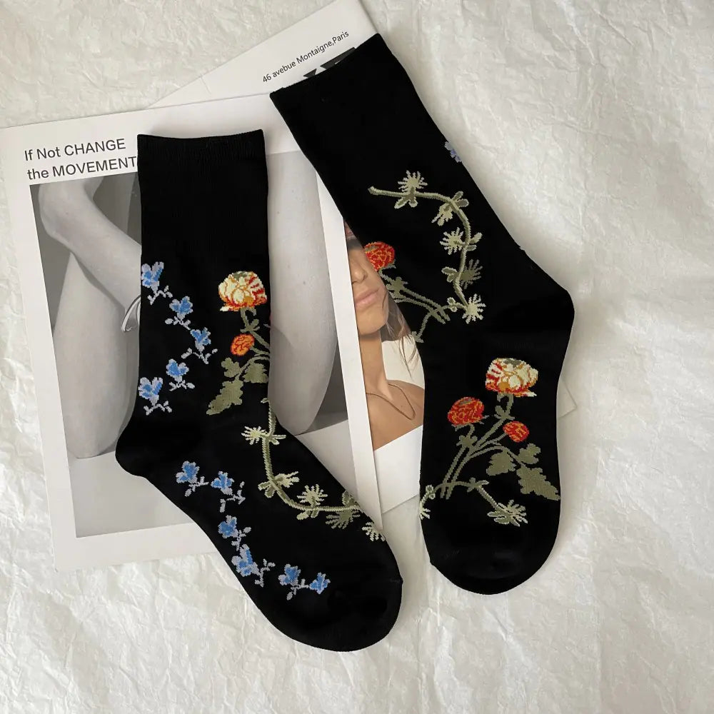 Women's Vintage Floral Socks