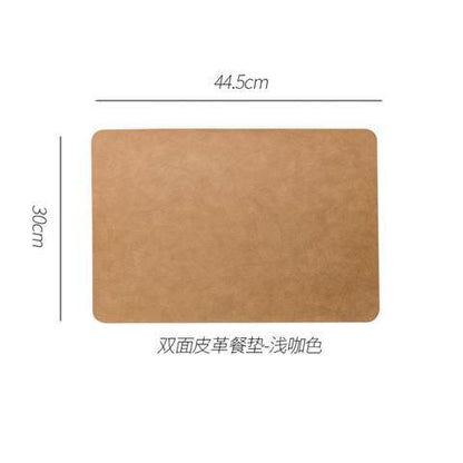 Waterproof Leather Table Mats for Dining (Set of 4)