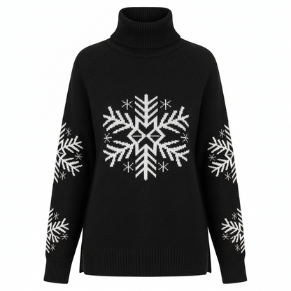Women's High Collar Christmas Sweaters