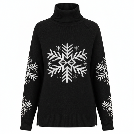 Women's High Collar Christmas Sweaters