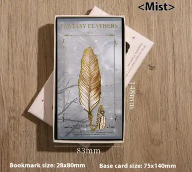 Classic Metal  Feather Bookmark – Elegant Reader's Gift