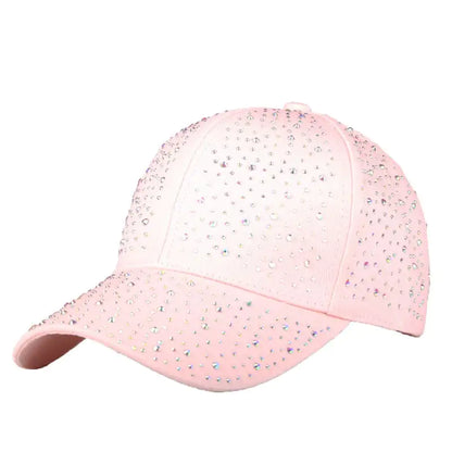 Women's Full Diamond Baseball Cap for Sun Protection