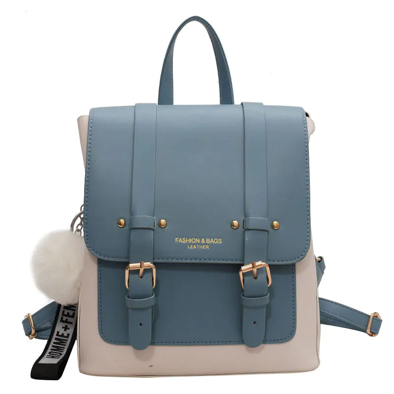 Chic Retro PU Backpack for Women