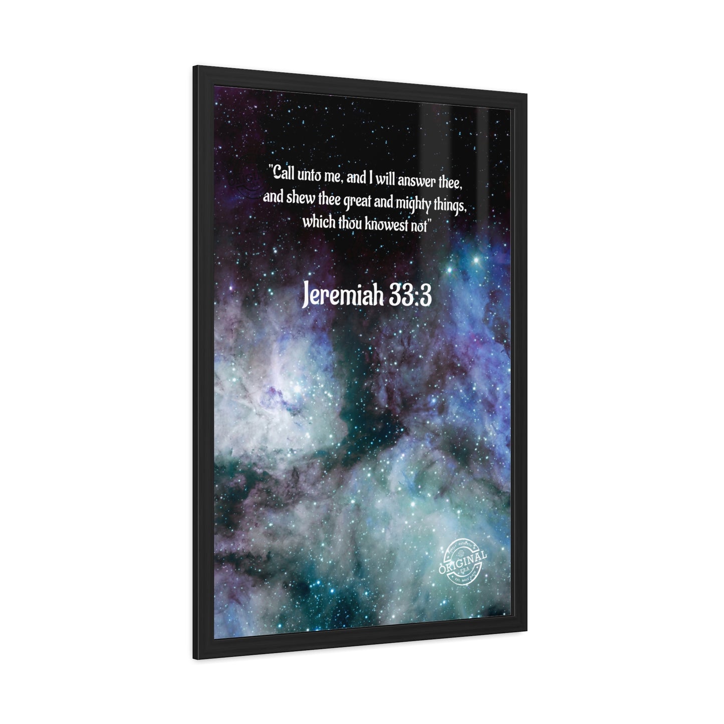 Jeremiah 33:3 Framed Poster — Inspirational Scripture Wall Art