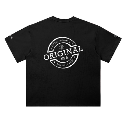 Retro Drive In Snack Bar Heavyweight Drop Shoulder Cotton T-Shirt