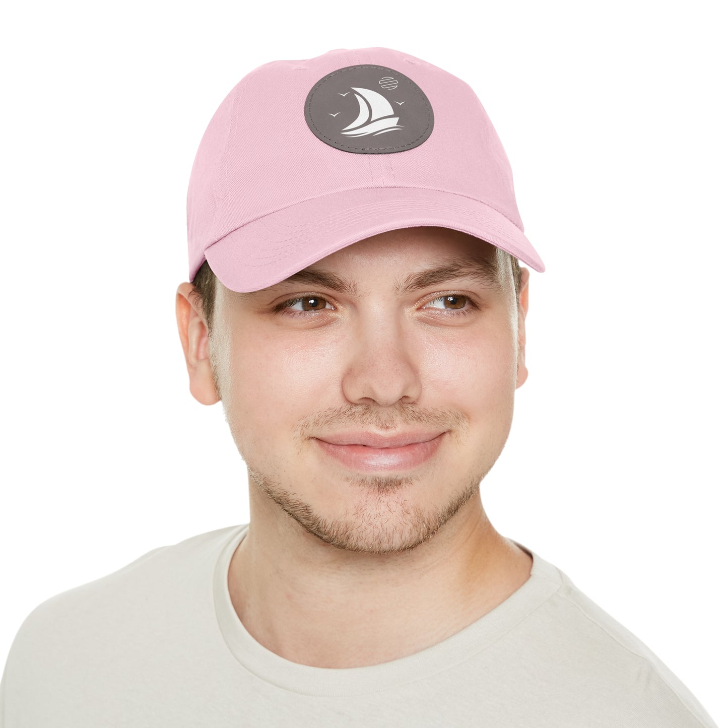Set For Sail Leather Patch Dad Hat — Nautical Baseball Cap