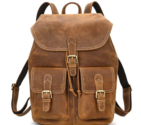 Women's Leather Backpack for Leisure Travel