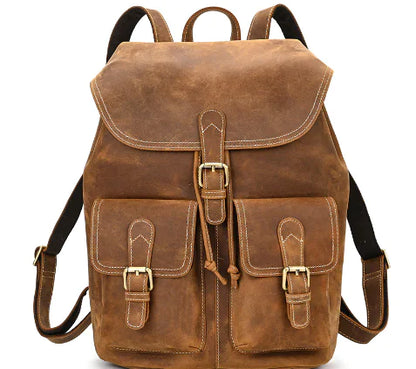 Women's Leather Backpack for Leisure Travel