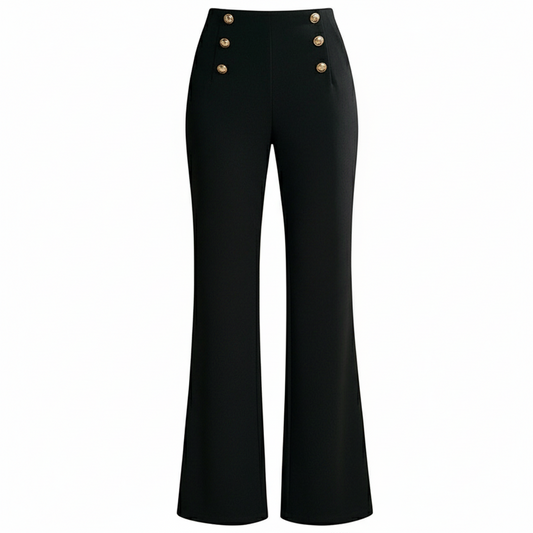 Women's High Waist Flared Air Slimming Draped Pants