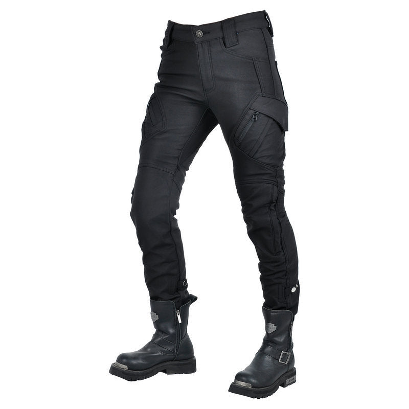 Motorcycle Waterproof Fleece Lined Thickened Drop-resistant Cycling Pants