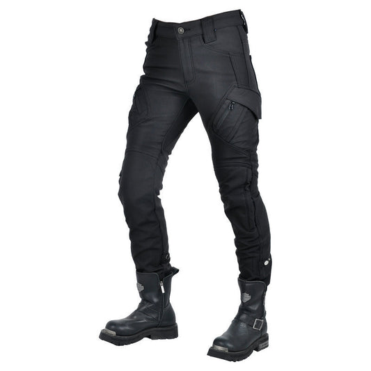 Motorcycle Waterproof Fleece Lined Thickened Drop-resistant Cycling Pants