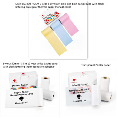 Mini Bluetooth Label & Photo Printer