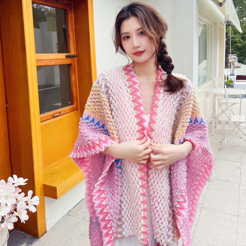 Yunnan Vintage Fringe Travel Shawl