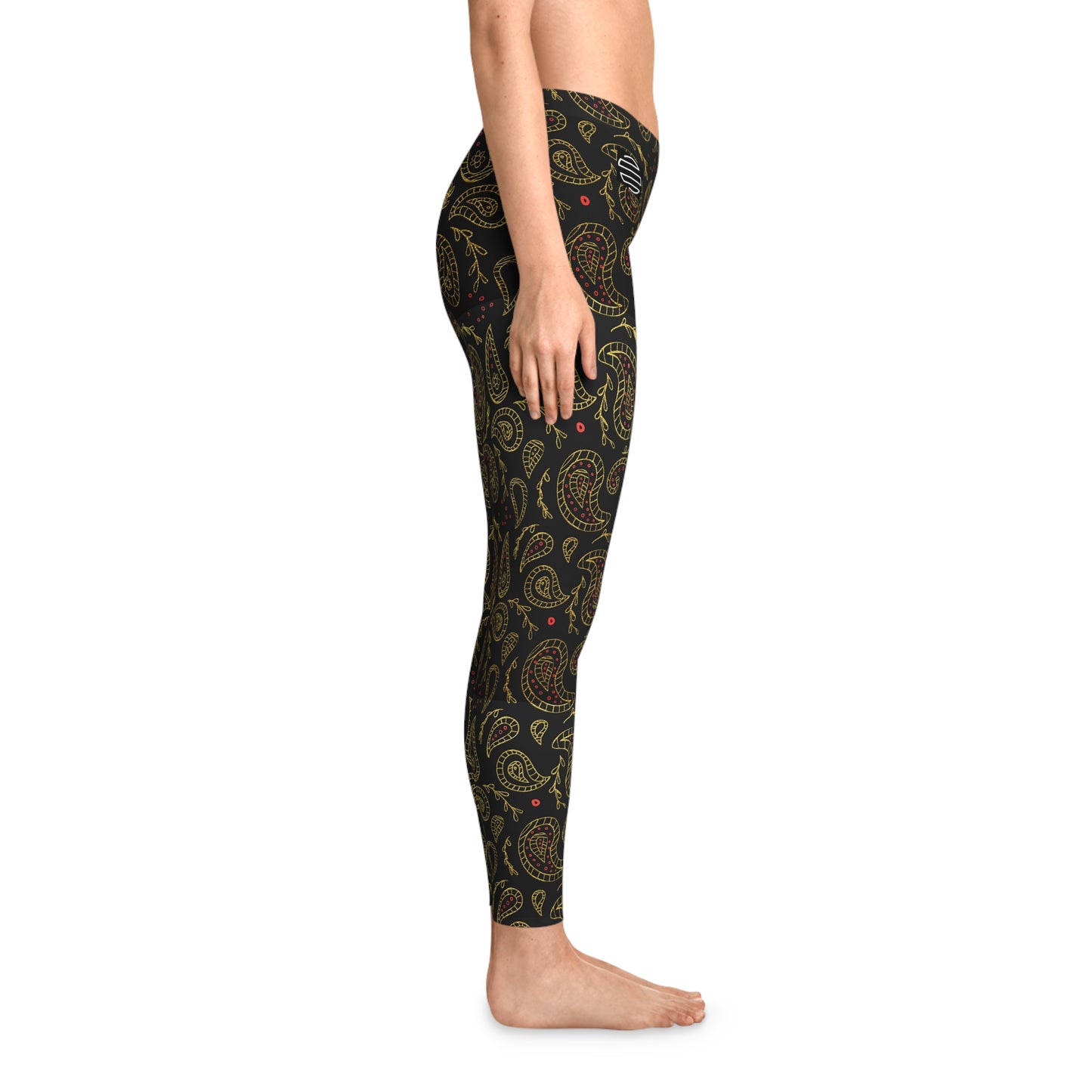 Original Era Retro's Stretch Leggings — Boho Black & Gold