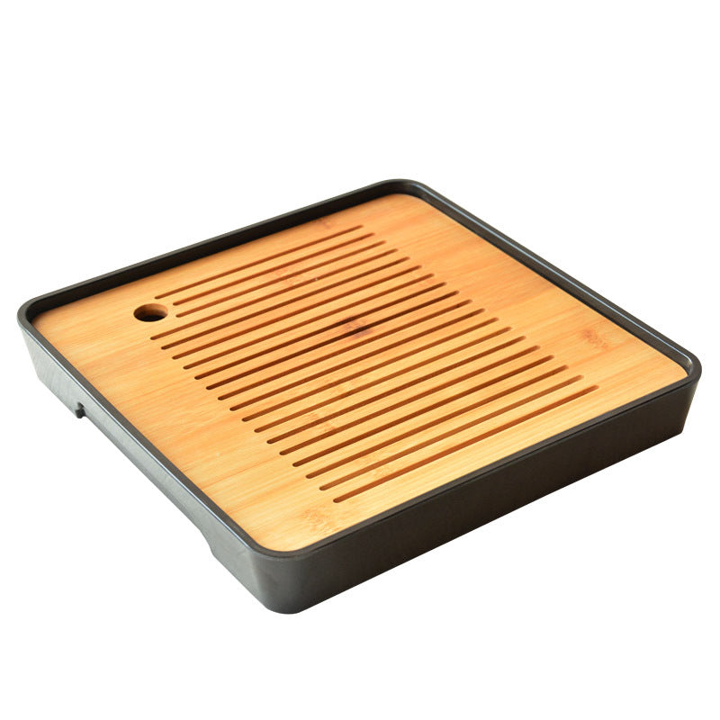 Bamboo Melamine Tea Tray for Japanese Kung Fu Tea Set